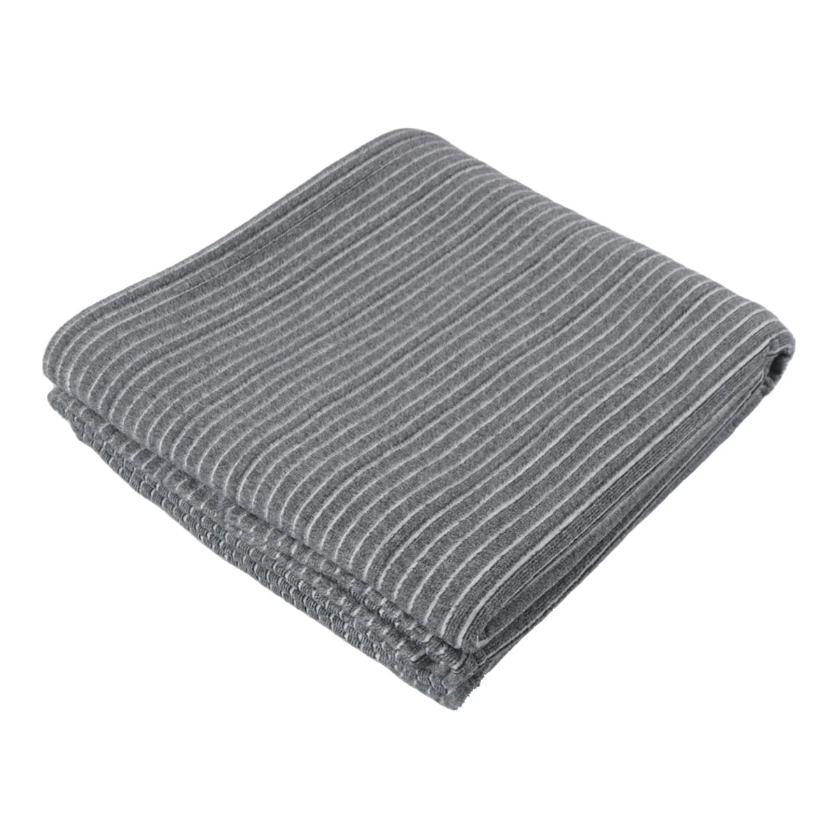 Fashion Hometex - Stripe Fleece Blanket (Grey Stripe)