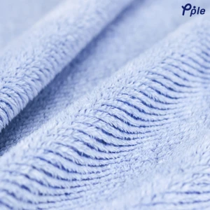 Stripe Frosted Plush Blanket (Blue)