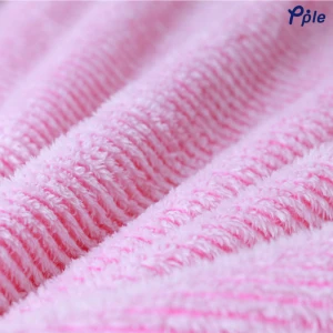 Stripe Frosted Plush Blanket (Vivid Pink)