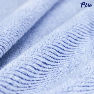 Stripe Frosted Plush Throw (Blue)