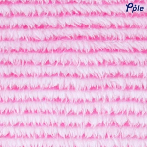Stripe Frosted Plush Throw (Vivid Pink)