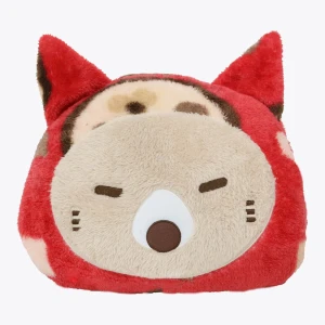 Terry Face Shape Pillow Blanket with My Gang Printed Plush Blanket