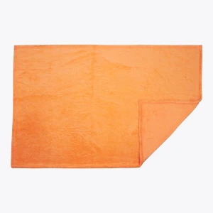 Terry V2 3D Embroidery Plush Pillow Blanket (Orange)