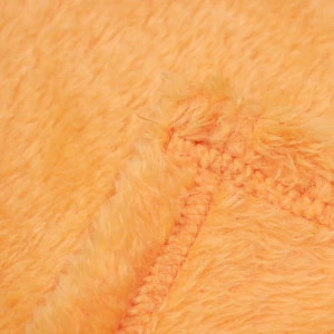 Terry V2 3D Embroidery Plush Pillow Blanket (Orange)