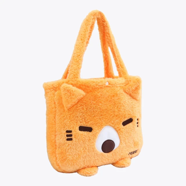 Terry V2 3D Embroidery Plush Tote Blanket (Orange)