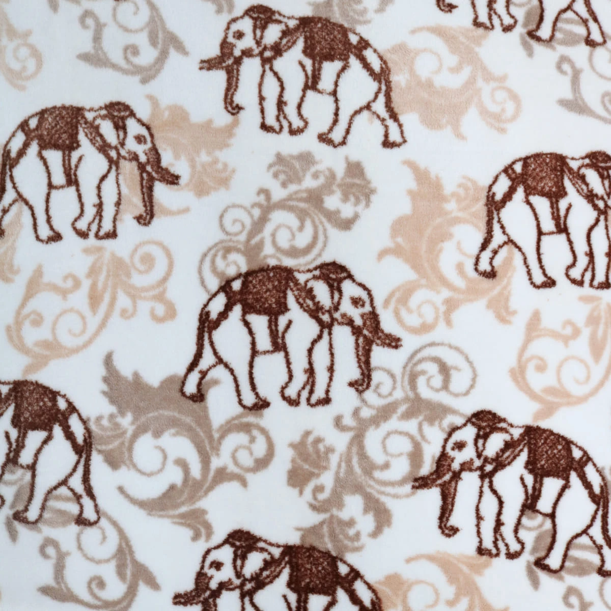 Thai Elephanet Printed Plush Blanket