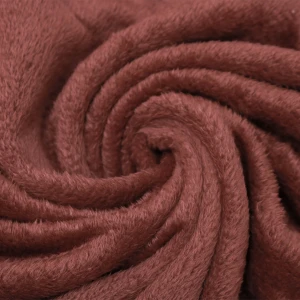 Ton 3D Embroidery Plush Carry-on Blanket (Red Brown)