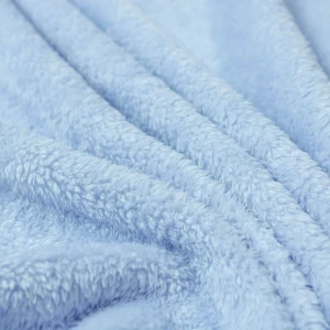 Turtle Embroidery Fleece Hooded Baby Blanket (Blue)
