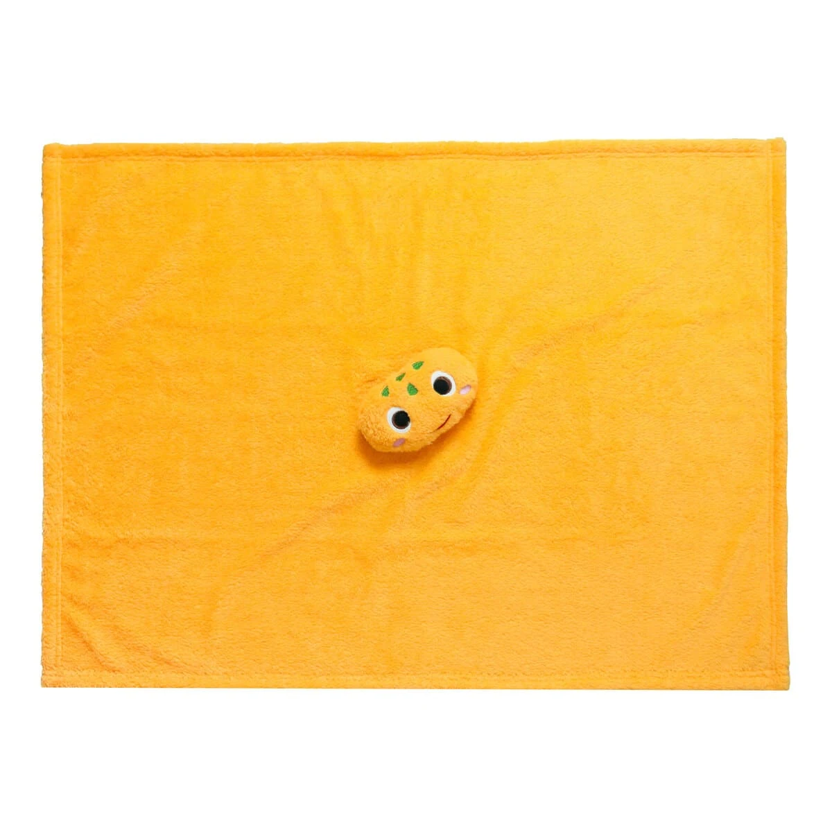 Turtle Head 3D Embroidery Plush Baby Blanket (Yellow)