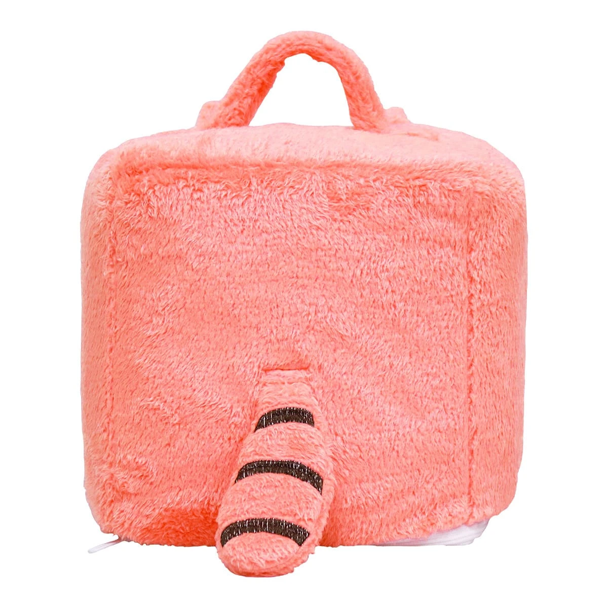 Valcan 3D Embroidery Cube Shape Plush Carry-on Blanket (Orange)