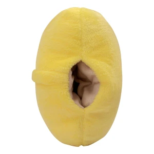 Valcan Embroidery Plush Hand Warmer Pillow Blanket (Yellow)