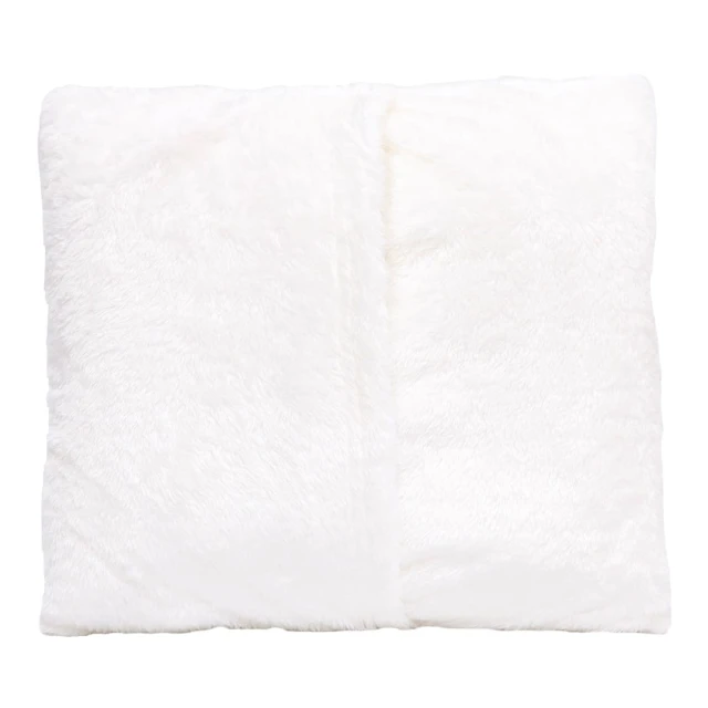 Valcan Embroidery Plush Pillow Blanket (White)