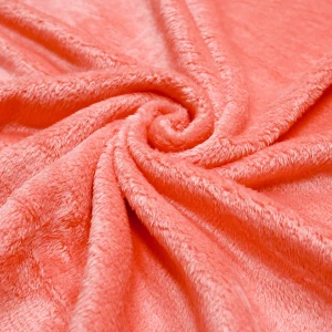 Valcan Embroidery Plush Pillow Blanket (Orange)