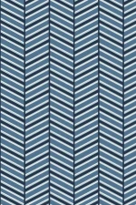 Warmness Winter : Blue Serrated Pattern
