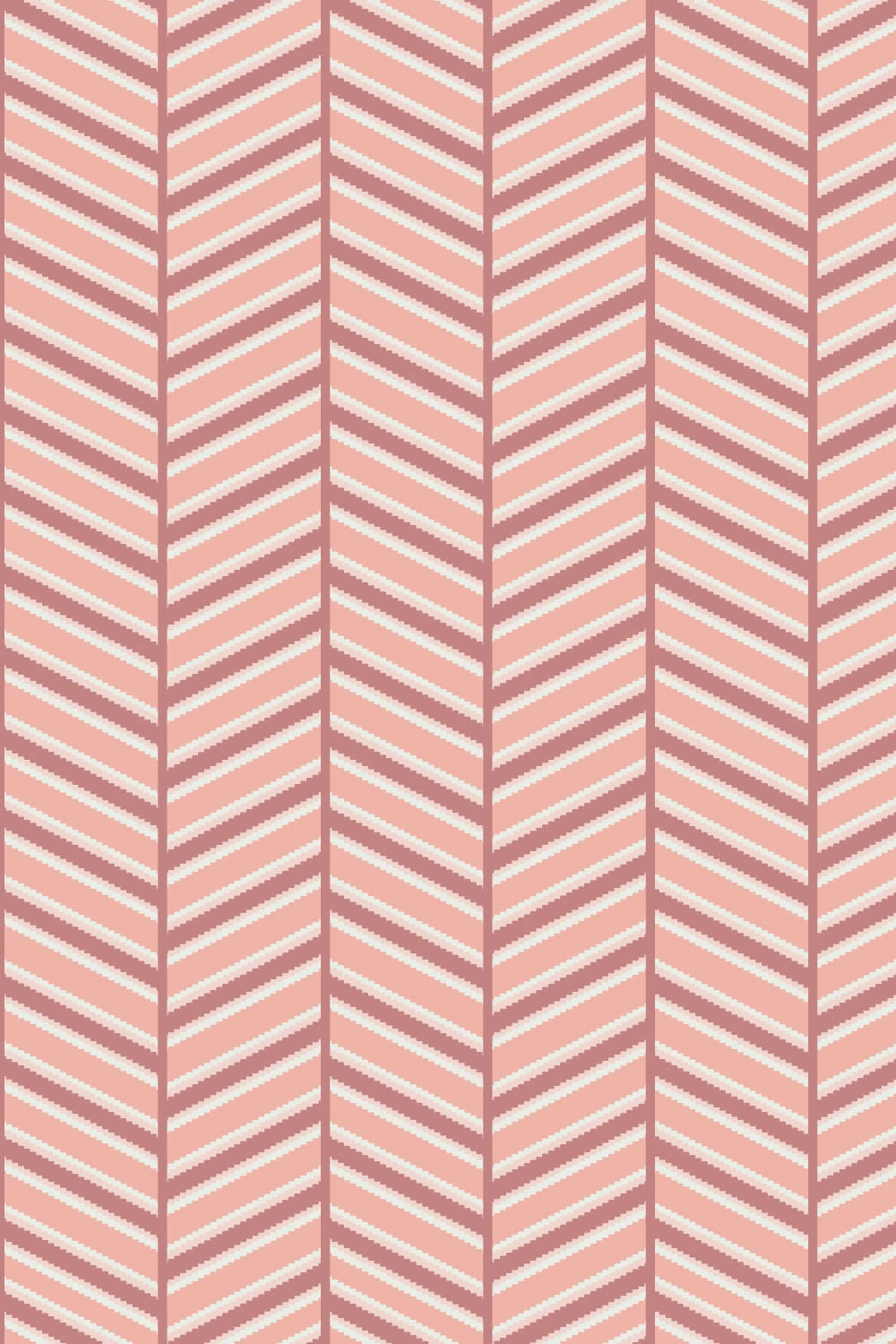 Warmness Winter : Pink Serrated Pattern