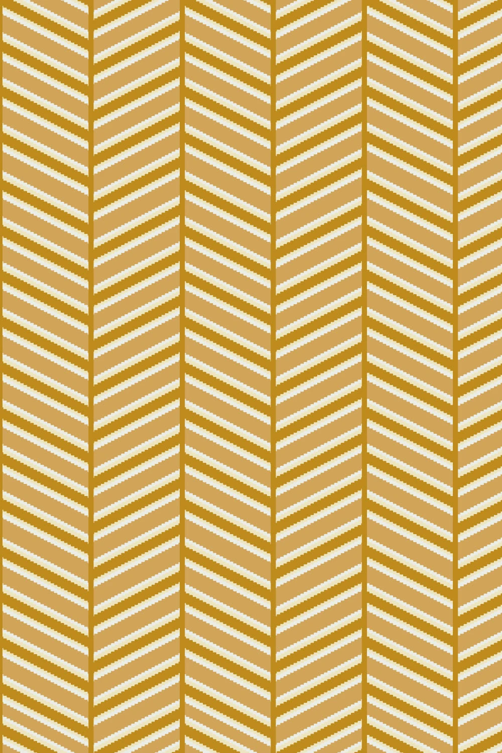 Warmness Winter : Yellow Serrated Pattern