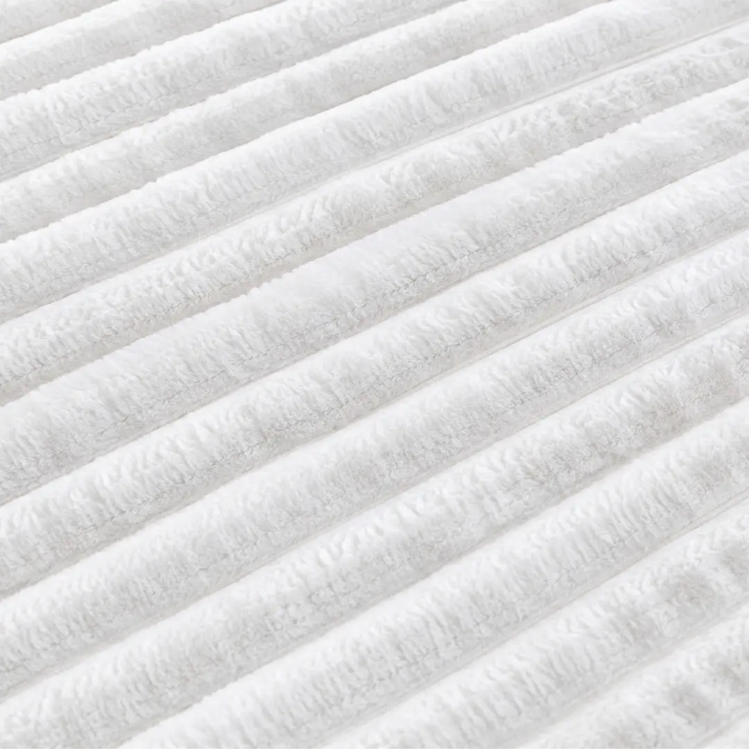 White Blanket Ready for Printing - Corduroy Blanket  | White