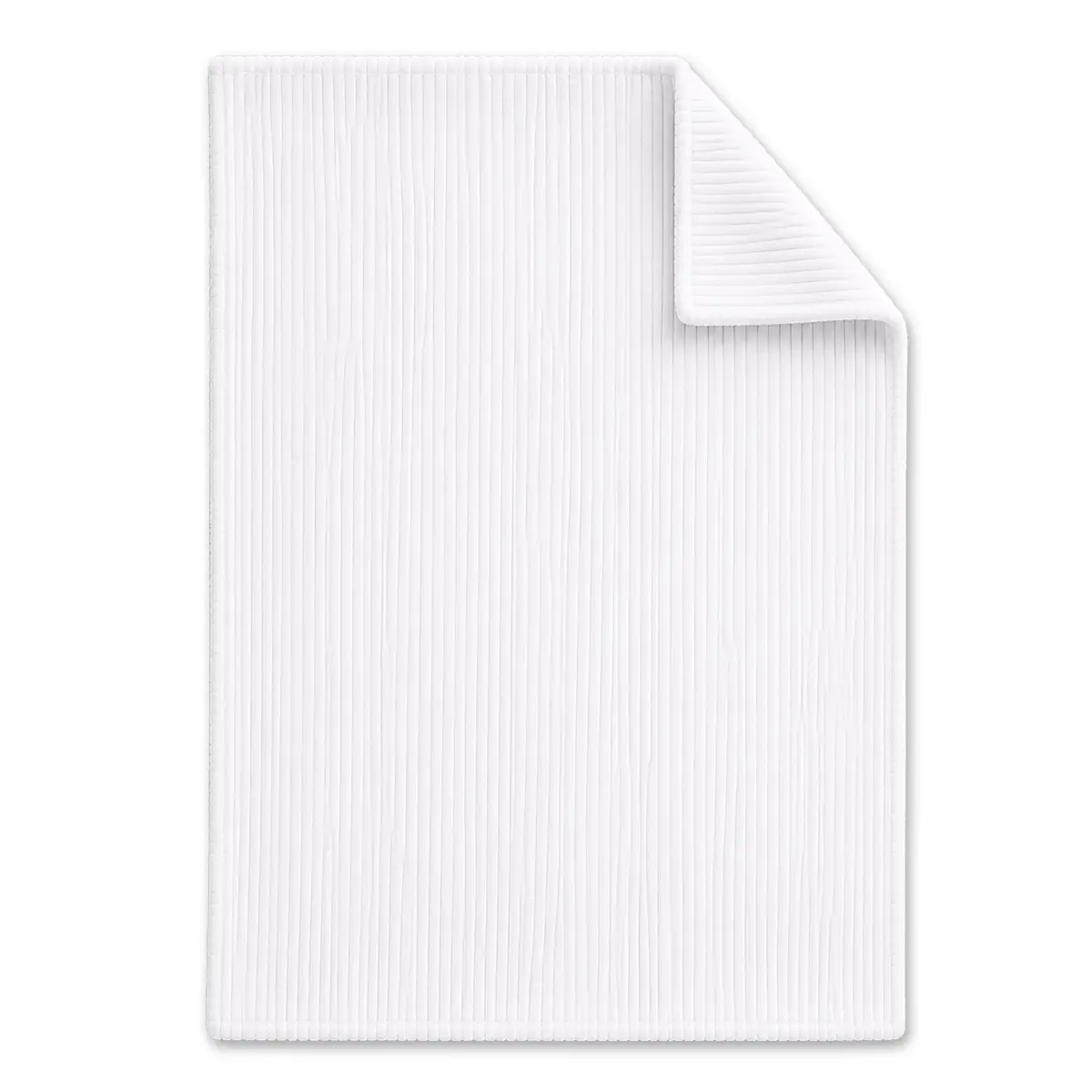 White Blanket Ready for Printing - Corduroy Blanket  | White