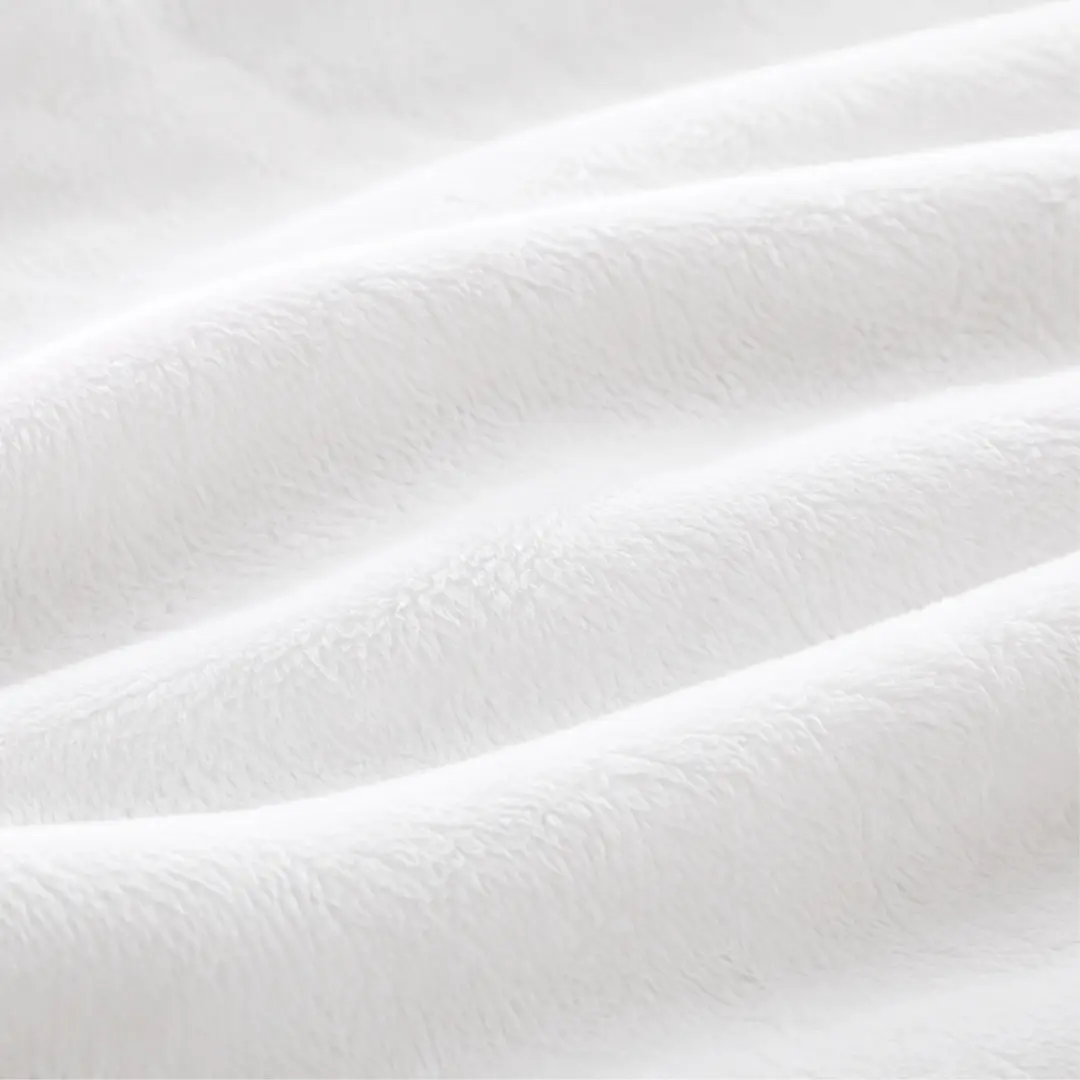 White Blanket Ready for Printing - Flannel Blanket  | White