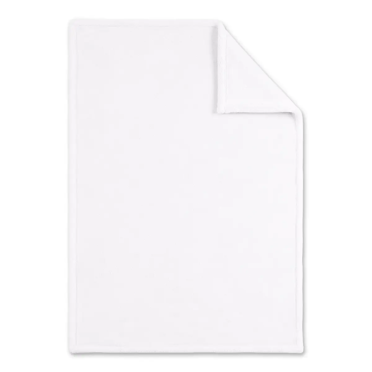 White Blanket Ready for Printing - Flannel Blanket  | White
