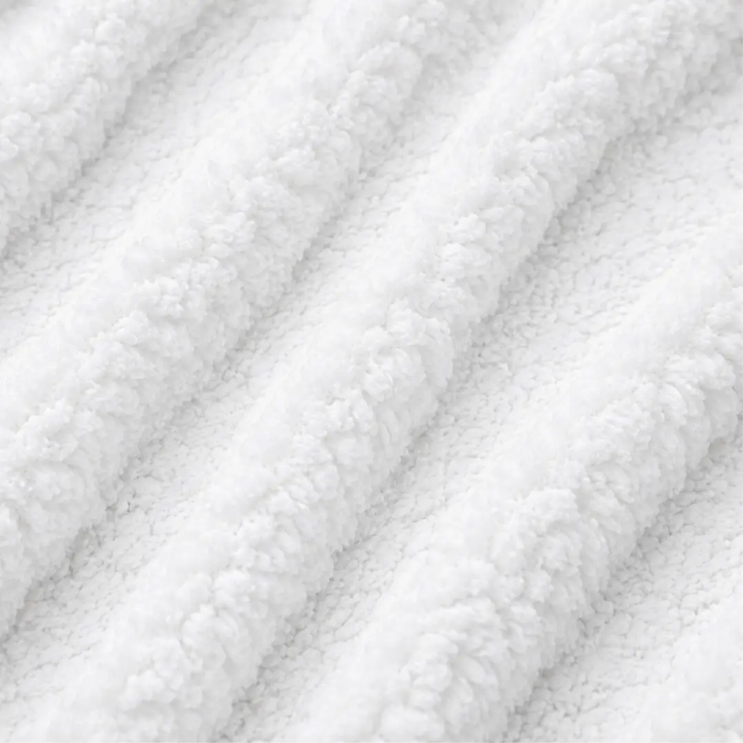 White Blanket Ready for Printing - Sherpa Blanket  | White