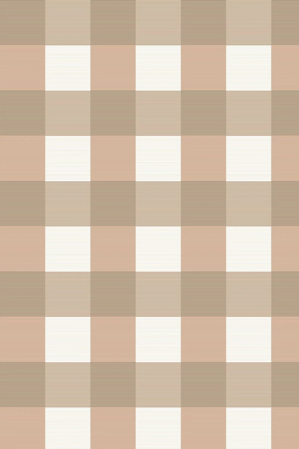 Wild in Winter : Brown Tartan Pattern