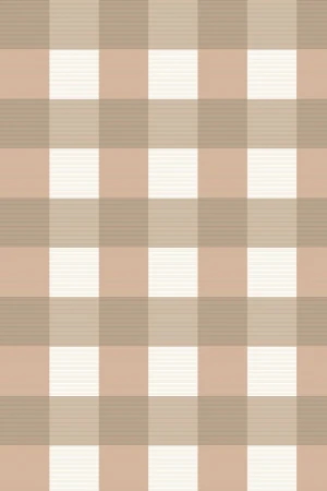 Wild in Winter : Brown Tartan Pattern