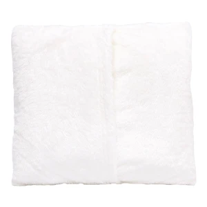 Windy Embroidery Plush Pillow Blanket (White)