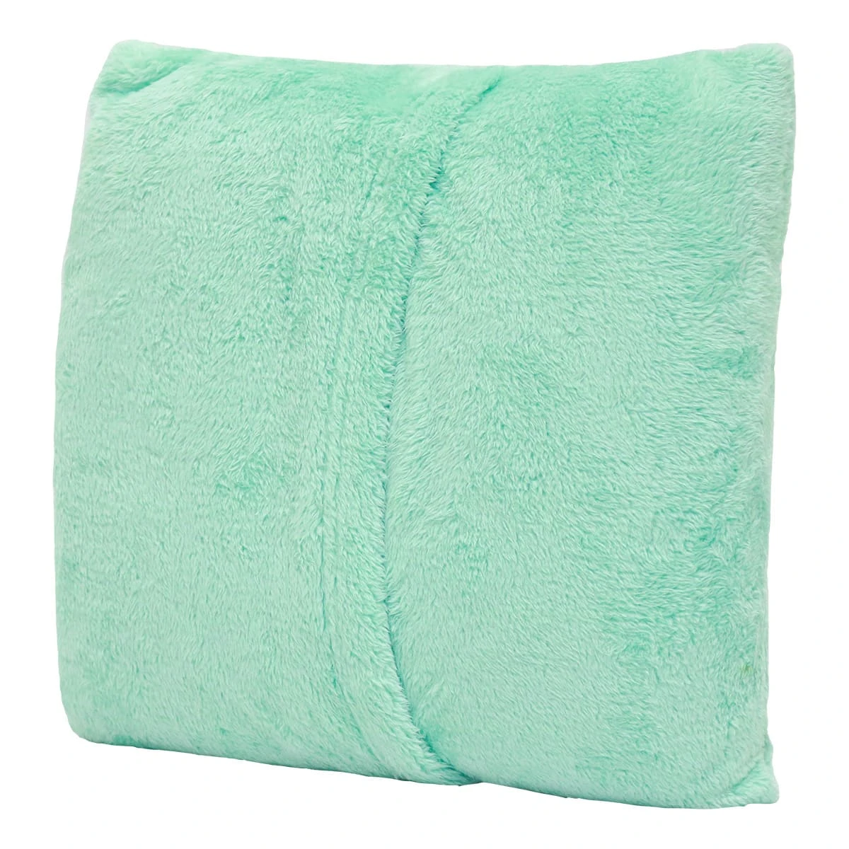 Windy Embroidery Plush Pillow Blanket (Green)